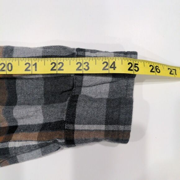 Duluth Mens Magna Ready Free Swingin Flannel Relaxed Fit LS Shirt Size XL Gray - Picture 13 of 13